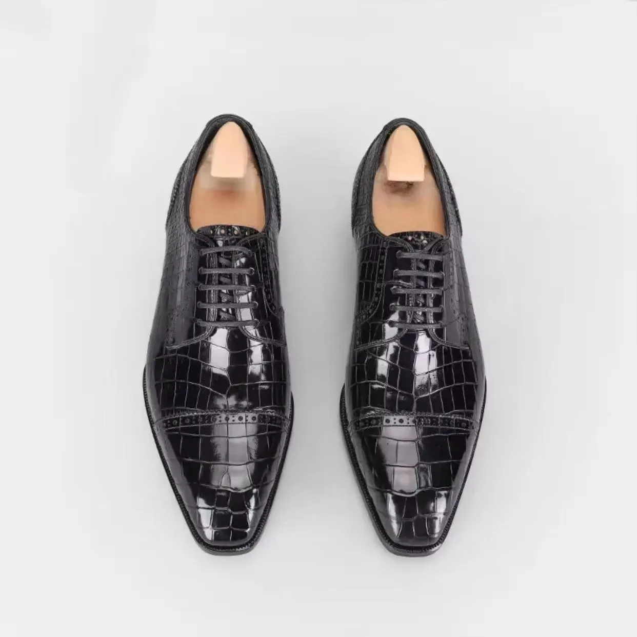 yinshang new men formal shoes male crocodile shoes wedding business office shoes fiddle sole
