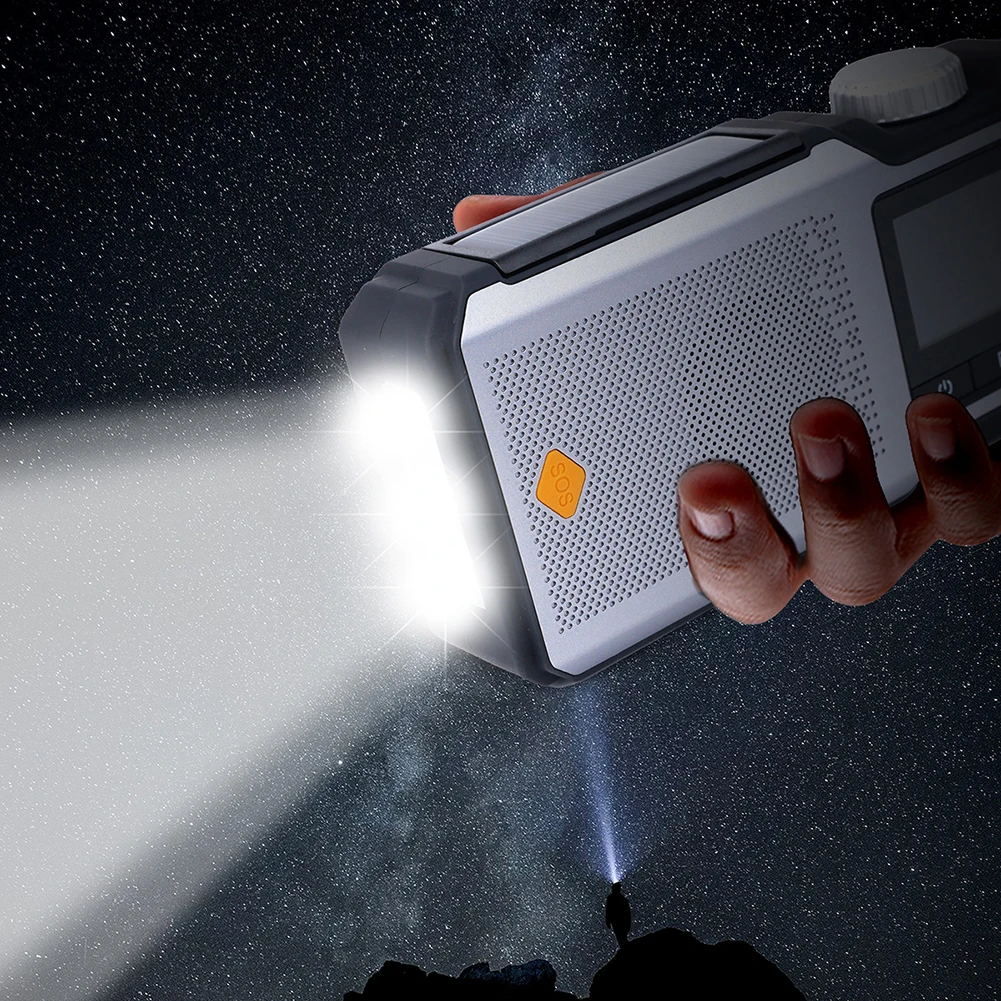 10000 мАч ручной аварийный радиоприемник на солнечной энергии с внешним аккумулятором SOS сигнализация фонарик лампа для чтения AM/FM/WB метеорологическое радио