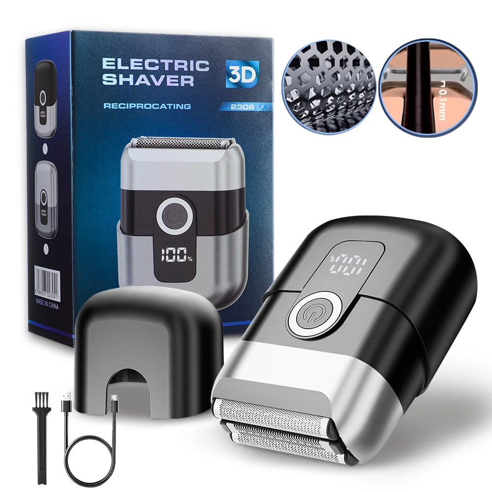 

Мужская электробритва, триммер для бороды, 8000 об/мин, 3D плавающие лезвия, электрическая бритва, бритва из фольги для мужчин, машина для бритья волос на лице