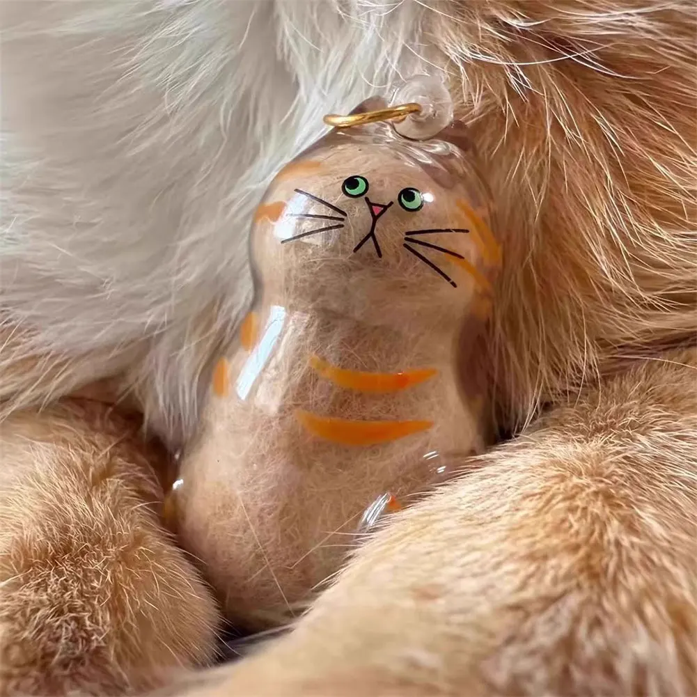 المفاتيح للحقائب قلادة القط الشعر تخزين المفاتيح صندوق ظهره حقيبة القط الحيوانات الأليفة القط الشعر المفاتيح لطيف حلقة رئيسية الحيوانات الأليفة التذكارية #3