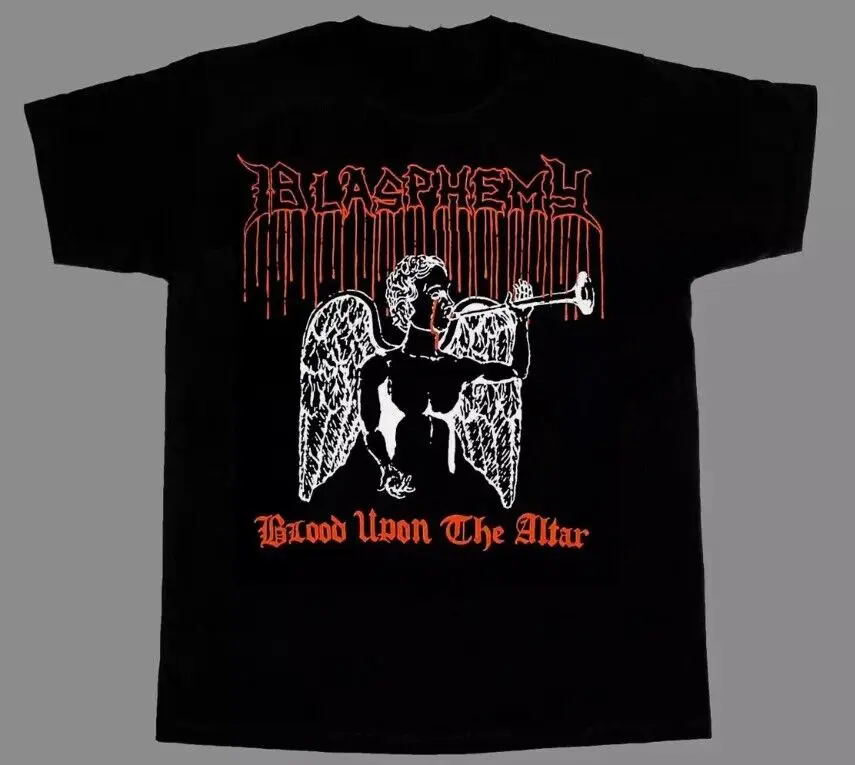 Blasphemy Blood Upon The Altar Black T-shirt. hot hot