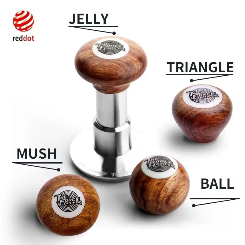 The Force Tamper Coffee Accessories Wood Alluminum Tamper Handle