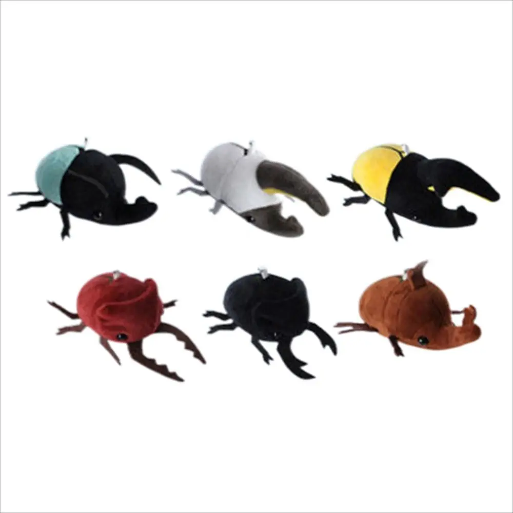 Cute Creative Stuffed Doll Bag Pendant Small 10cm Beetle Plush Doll Insect Plush Keyring Insect Pendant Insect Keychain