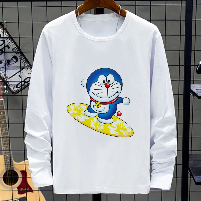 

Новая модная одежда для девочек, одежда с 3D-принтом аниме-робот-кошка, милый стильный повседневный топ с длинными рукавами для дома и спорта на открытом воздухе