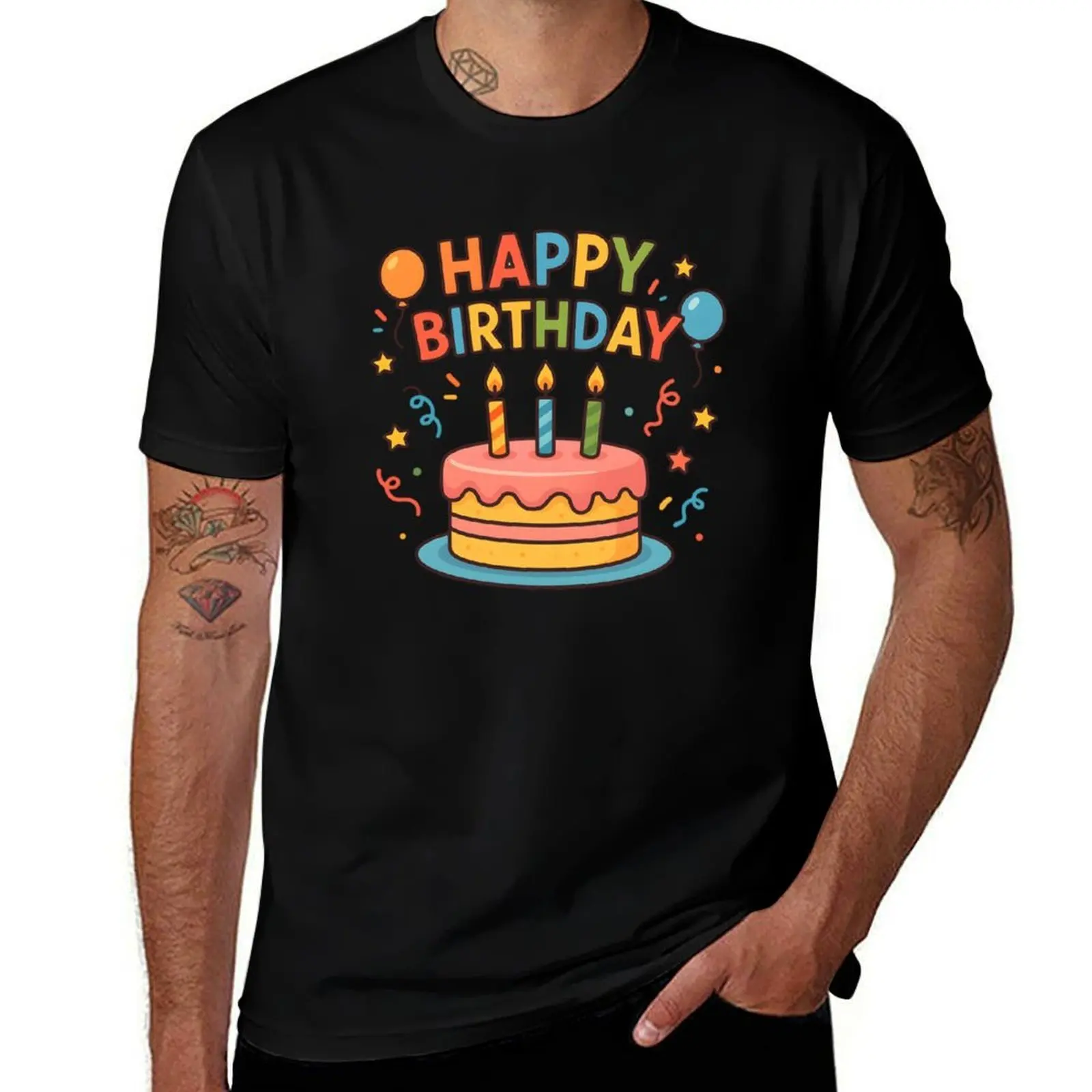 

happy birthday T-Shirt T-shirts oversize vintage anime shirt Louboutins shirts graphic tees plain t shirts men