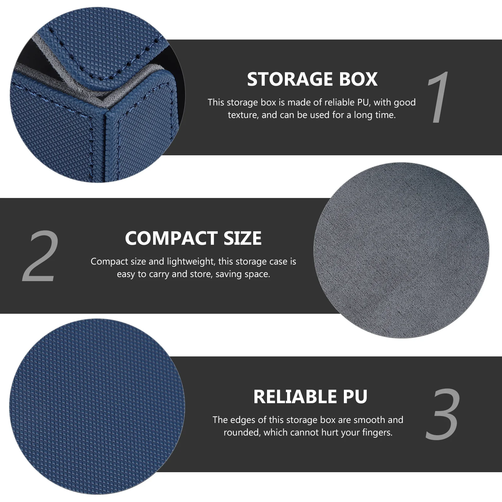 

1pcs Card Storage Box For Trading Poker Games Cards, Pu Organizer Case, Portable Cards Holder, Sports Game