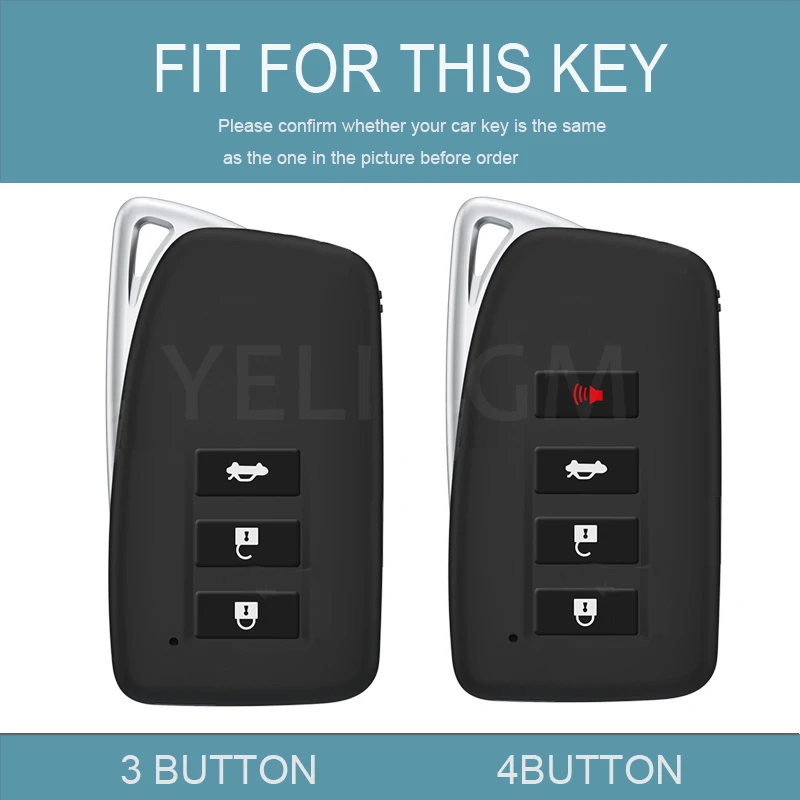 4 Button TPU Car Remote Key Case Cover For Lexus IS ES GS RC NX RX LX 200 250 350 GX LS UX GS 260 300 NX200 NX300 RX350 ES300