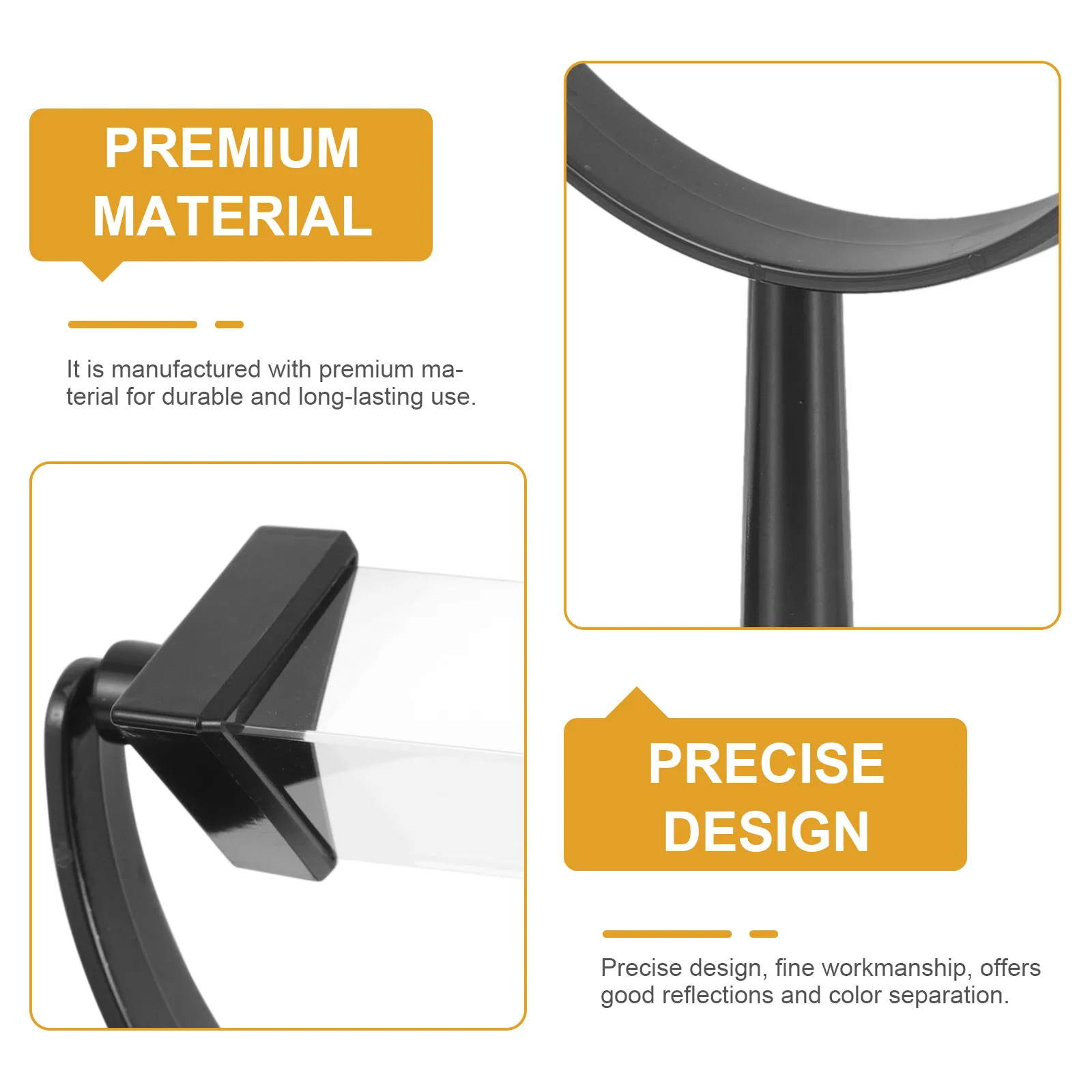 

Glass Triangular Prism Optical Teaching Apparatus For Light Spectrum Physics Experiment Portable Science Tool Triangular Prisms