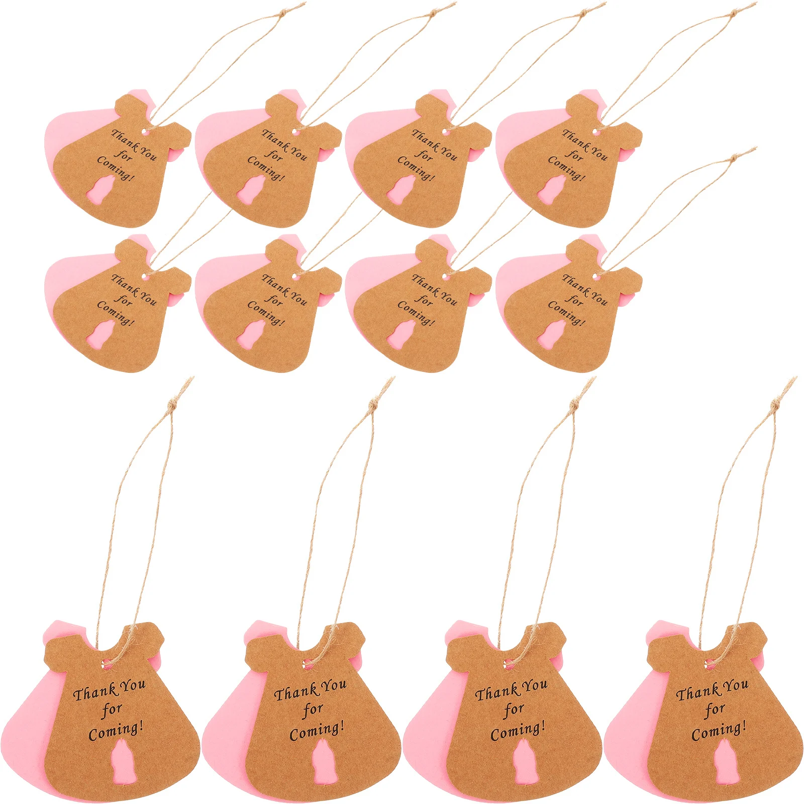 

1 set Kraft Paper Hang Tags Brown Gift Tags With String Thank You Themed Labels For Teachers Party Decor Handmade Cards Sign