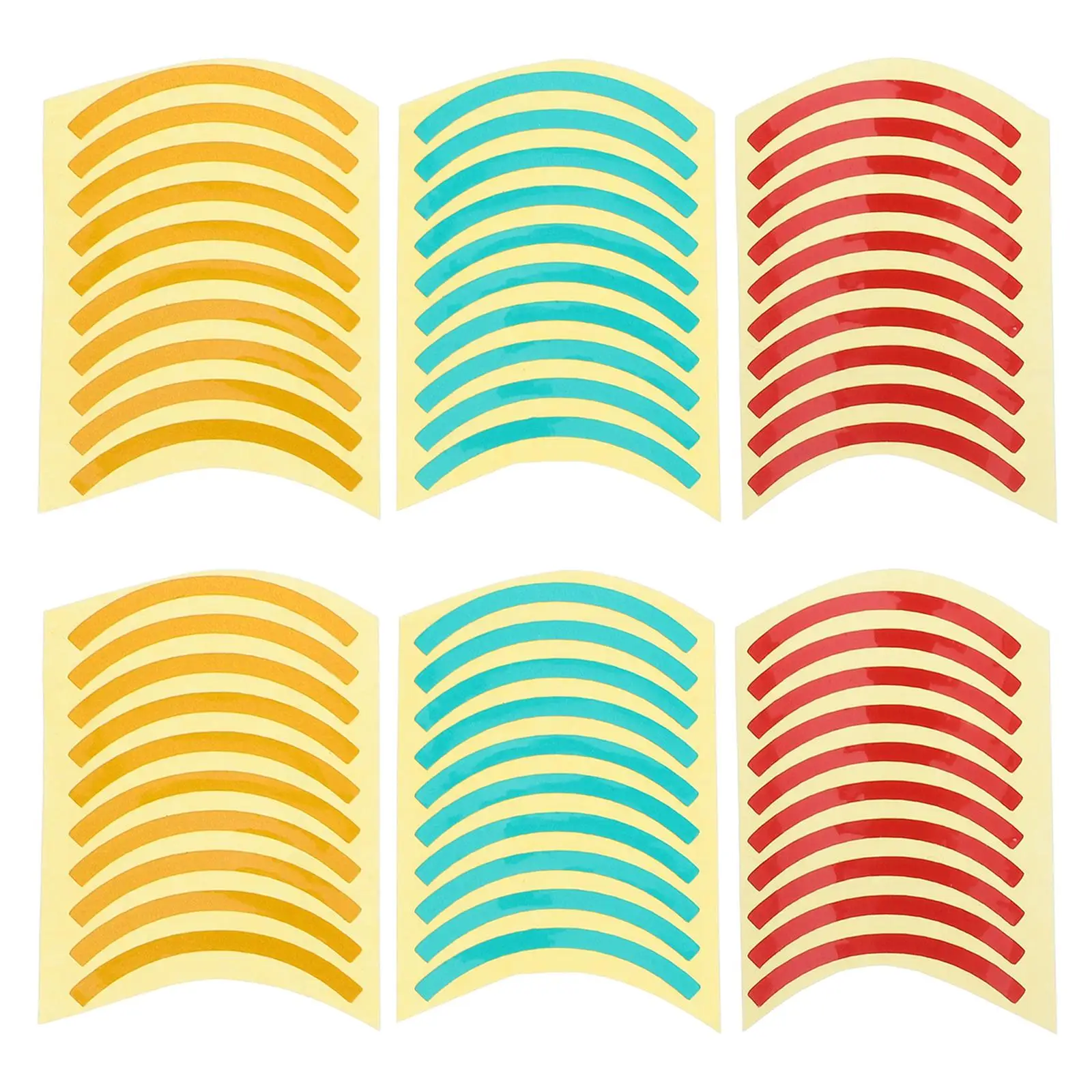 

60 Pcs Pressure Gauge Stickers Red Yellow Green Markers Waterproof UV Protected Safety Labels Quarter Circle Design Compliance