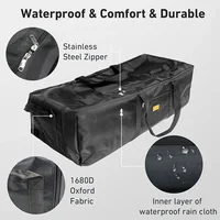 Bolsa de almacenamiento para tienda de campaña, gran capacidad, 100/150L, 1680D, tela Oxford, bolsa organizadora impermeable para equipo de Camping plegable al aire libre