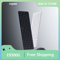 RAPOO E9300G 99 Keys Wireless Bluetooth Multimode Keyboard Ultra-thin and Compact Portable Laptop Office Keyboard