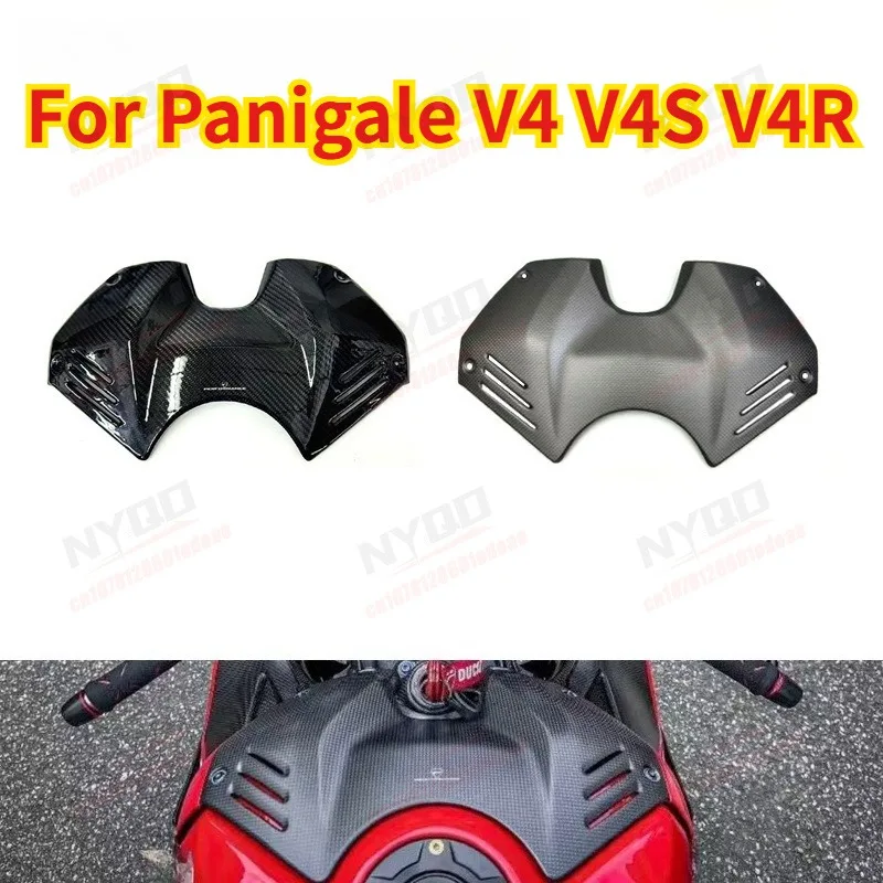 

For Panigale V4 V4S V4R Carbon Fiber Battery Cover, Modified Battery Case Protector Cover