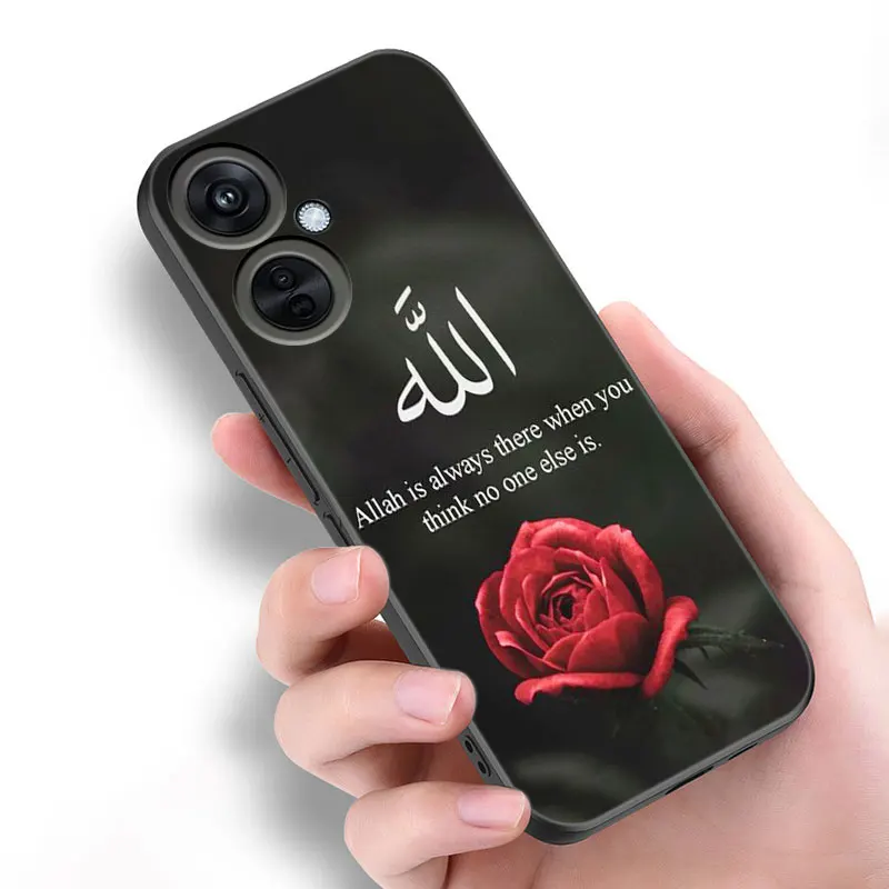 Lyrics Quotes Islamic Black Silicone Phone Case For OnePlus 10R 11R 12R ACE 2 3 Pro 2V 3V Nord CE 2 3 4 Lite N10 N20 N30 SE 5G