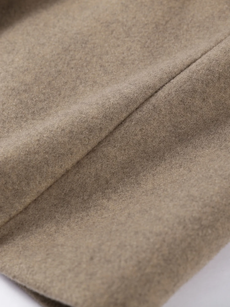 Quasten Woolen Anzug Jacke Frauen Elegante drehen-unten Kragen Langarm Einreiher Tasche Herbst Winter Mäntel Neue Outer – Detail 9