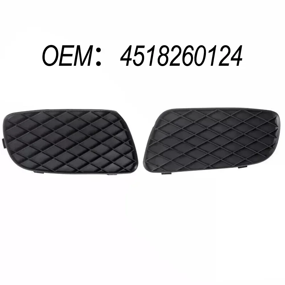 1Pair Car Front Lower Bumper Grille Fog Lamp Cover 4518260124, 4518260224 For Smart For Fortwo 451 2008-2012 Anti-corrosion