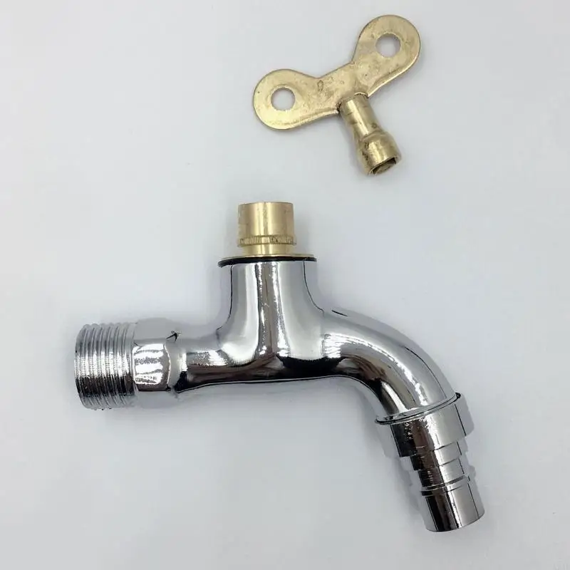 920L Anti-theft Faucet Water Tap with Lock for Key Brass Body Single Hole for Key  Faucet Bibcocks for Kitchen Outdoor