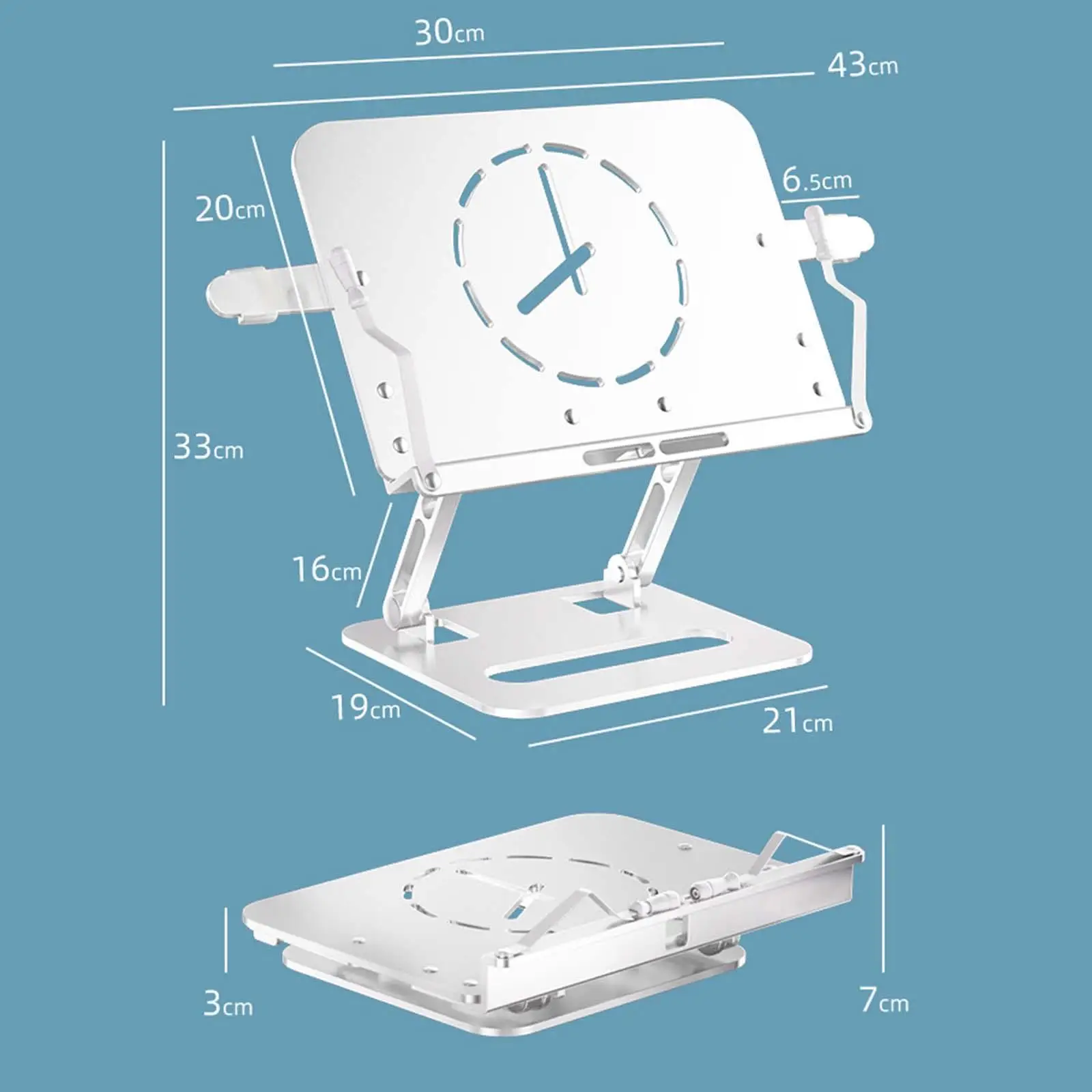 

Book Holder Foldable for Reading Tablet Holder Laptop Stand for Desk Music Book recipe