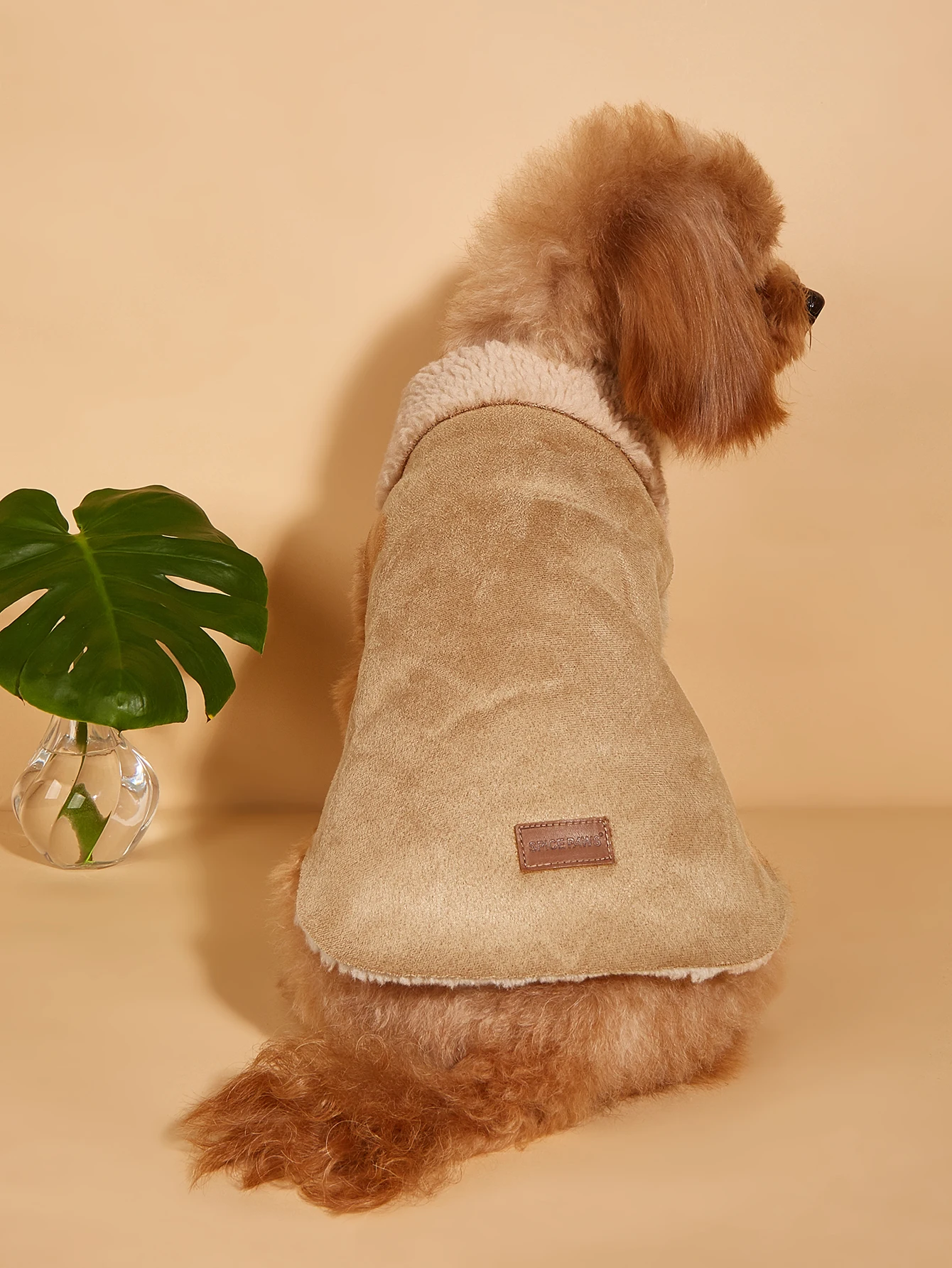 Dog Jackets Warm Plush Dog Vest for Winter Soft Fleece Lining Sweater for Small dog Cat Cute Puppy Cold Weather