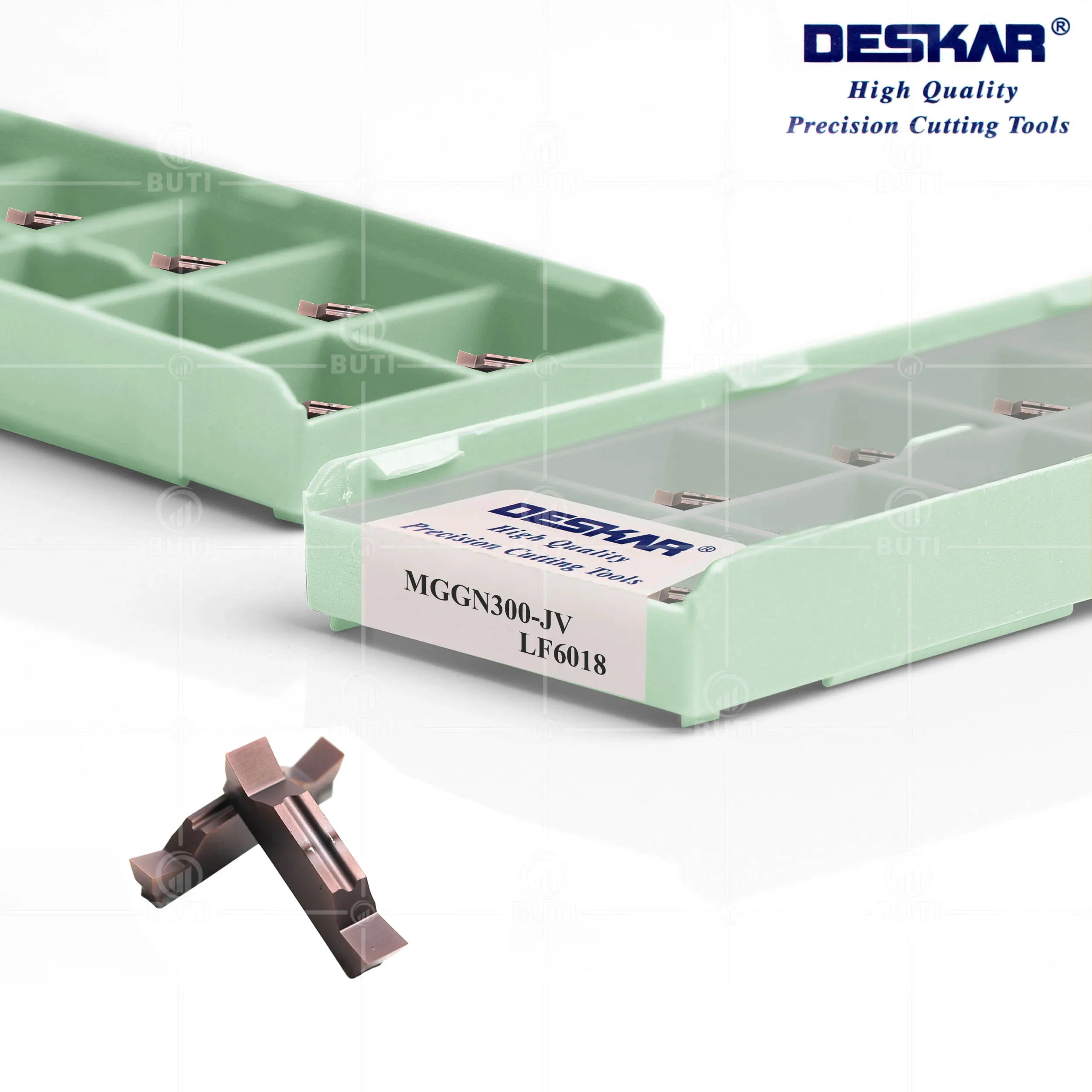 Imagem -02 - Deskar-cnc Lathe Cutter Slot Tool Carbide Insert Grooving Blade 100 Original Mggn150 Mggn200 Mggn250 Mggn300 Mggn350 Mggn400 jv