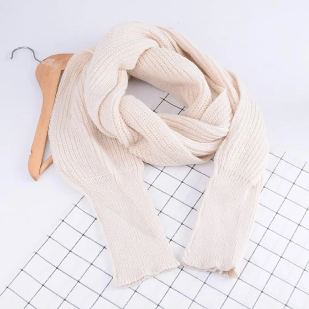 Sweater Scarf Sleeve Wrap Europe And American Style Ultra Long Imitation Cashmere Knitted Sleeve Wrap Sweater Scarf