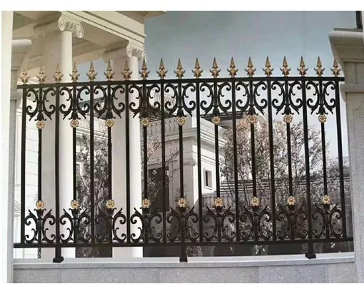China Steel Metal Iron Fence Custom Size Aluminium Privacy Fence Outdoor Metal Boundary Fence