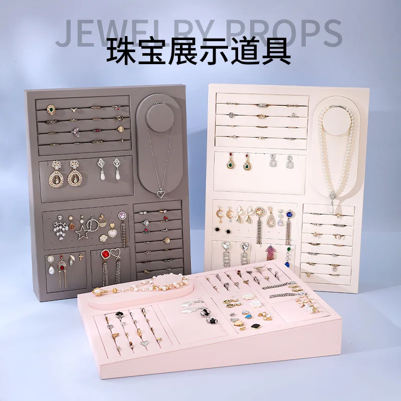 Jewelry Set-Stand-up Trays Detachable Bracelet Necklace Earring Trays Multi-purpose Stand Durable Home Decor Plateaux ZY40TP