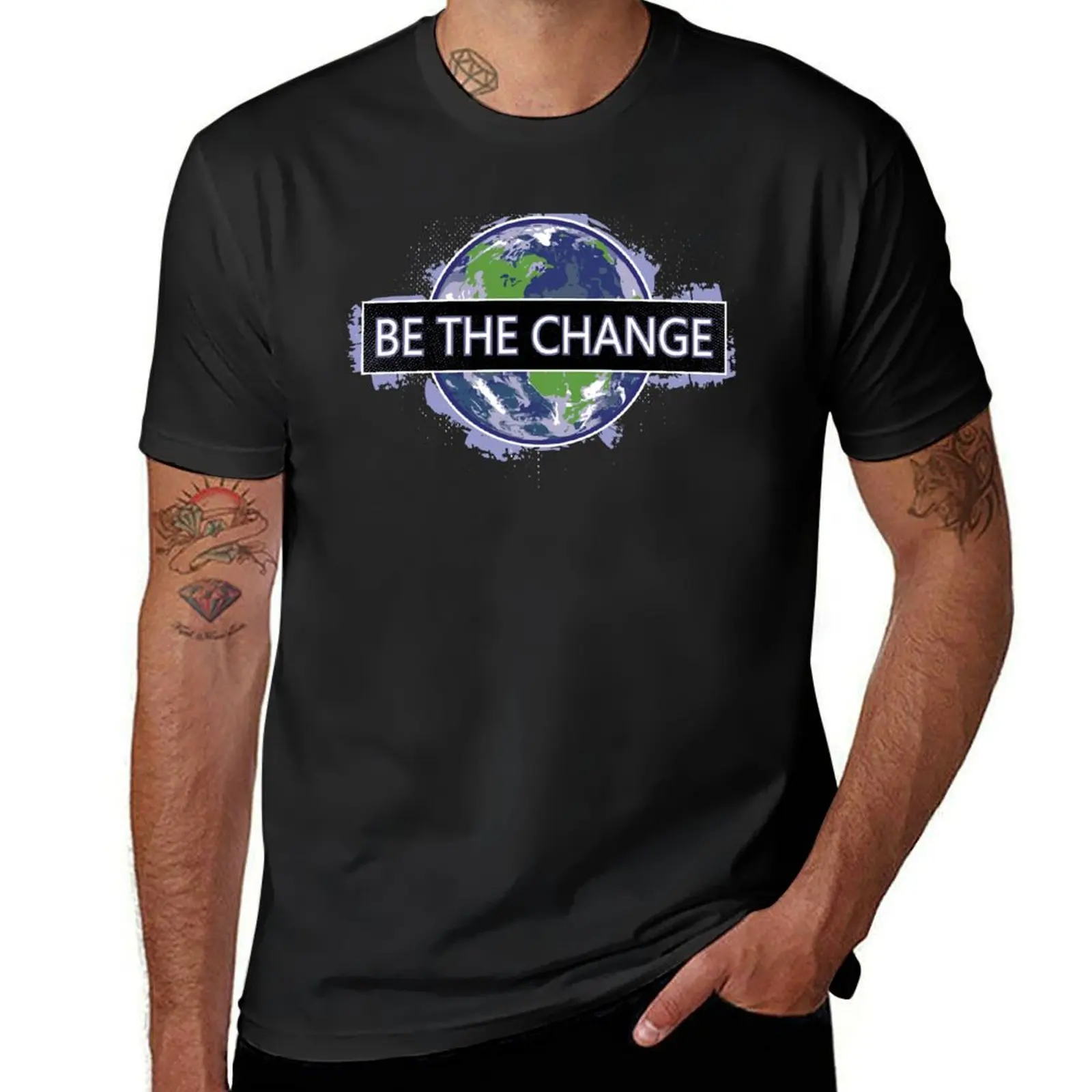 Be The Change ! T-Shirt Aesthetic clothing shirts graphic tees blanks heavy weight t shirts for men