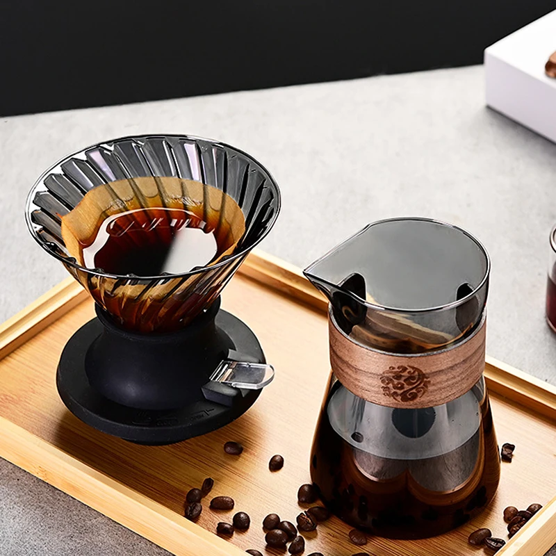 Immersion Coffee Dripper Switch Pour Over Dripper Immersion Dripper Switch Coffee Maker Glass Coffee Filters V02 Set