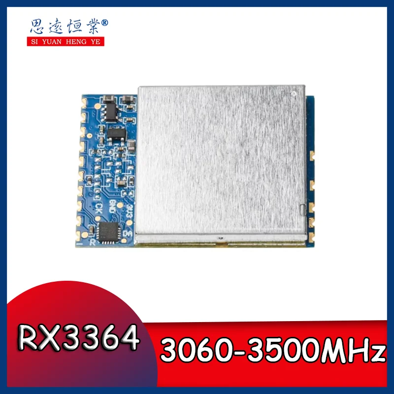 1pcs RX3364 3.3G wireless FPV video transmission module simulates wireless audio and video transmission reception at 3060-3500MH