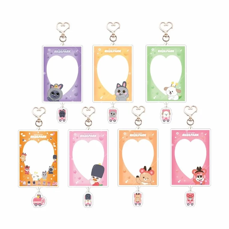 Kpop RIIZE Card Insertion Acrylic Photo Frame Keychain SHOTARO EUNSEOK SUNGCHAN WONBIN SOHEE ANTON Photo Card Storage Pendant