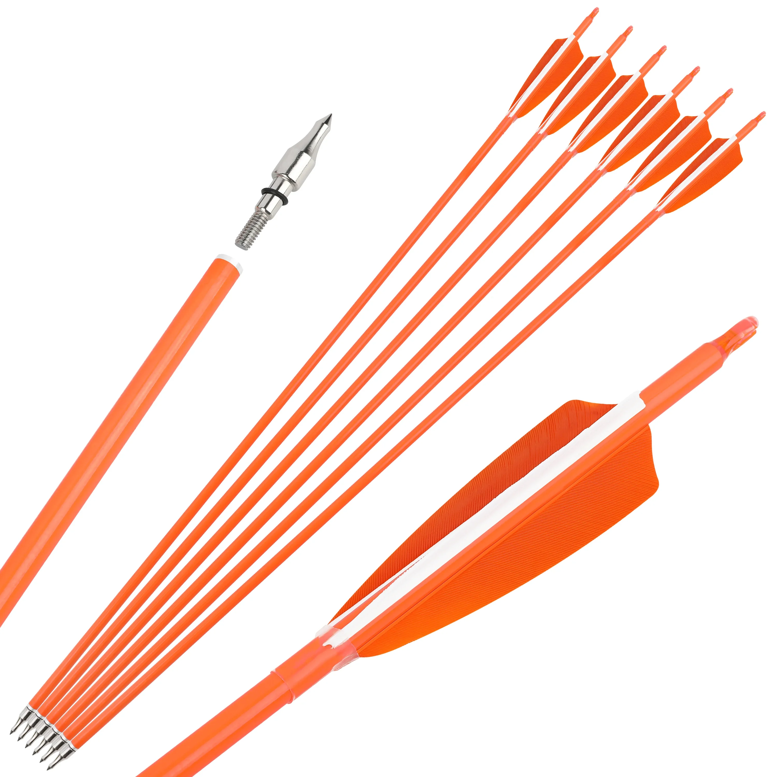 Variant: 6pcs Spine500 Orange