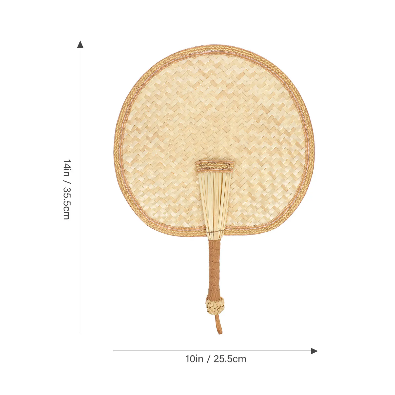 Wheat Straw Handwoven Fan – Lightweight Rustic Cooling Fan for Summer, Wedding, Party, Indoor & Outdoor Decor