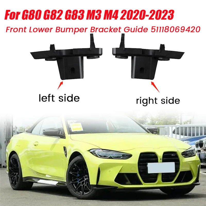 Right Lower Front Bumper Guide 51118069420 for BMW G80 G82 G83 M3 M4 2020-2023 Car Bumper Inner Bracket Cover