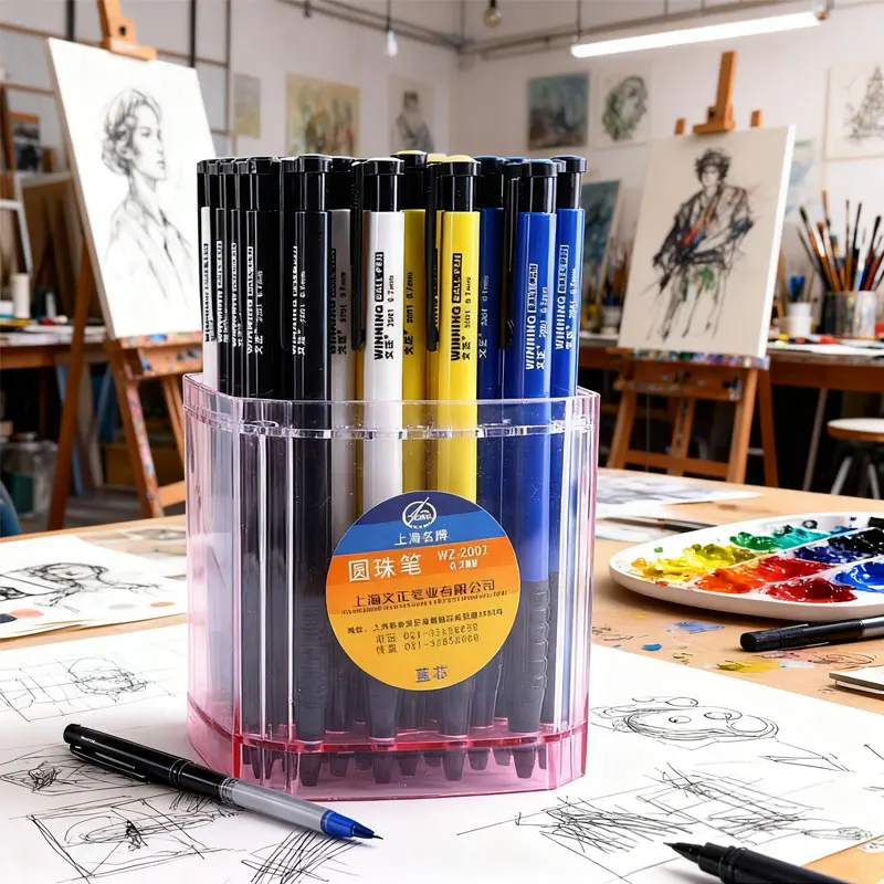 

Smooth Writing School Supplies Stationery 40pcs Blue/Black Ballpoint Pens Office Supplies 0.7mm Cute Ballpoint Pens Long Lasting