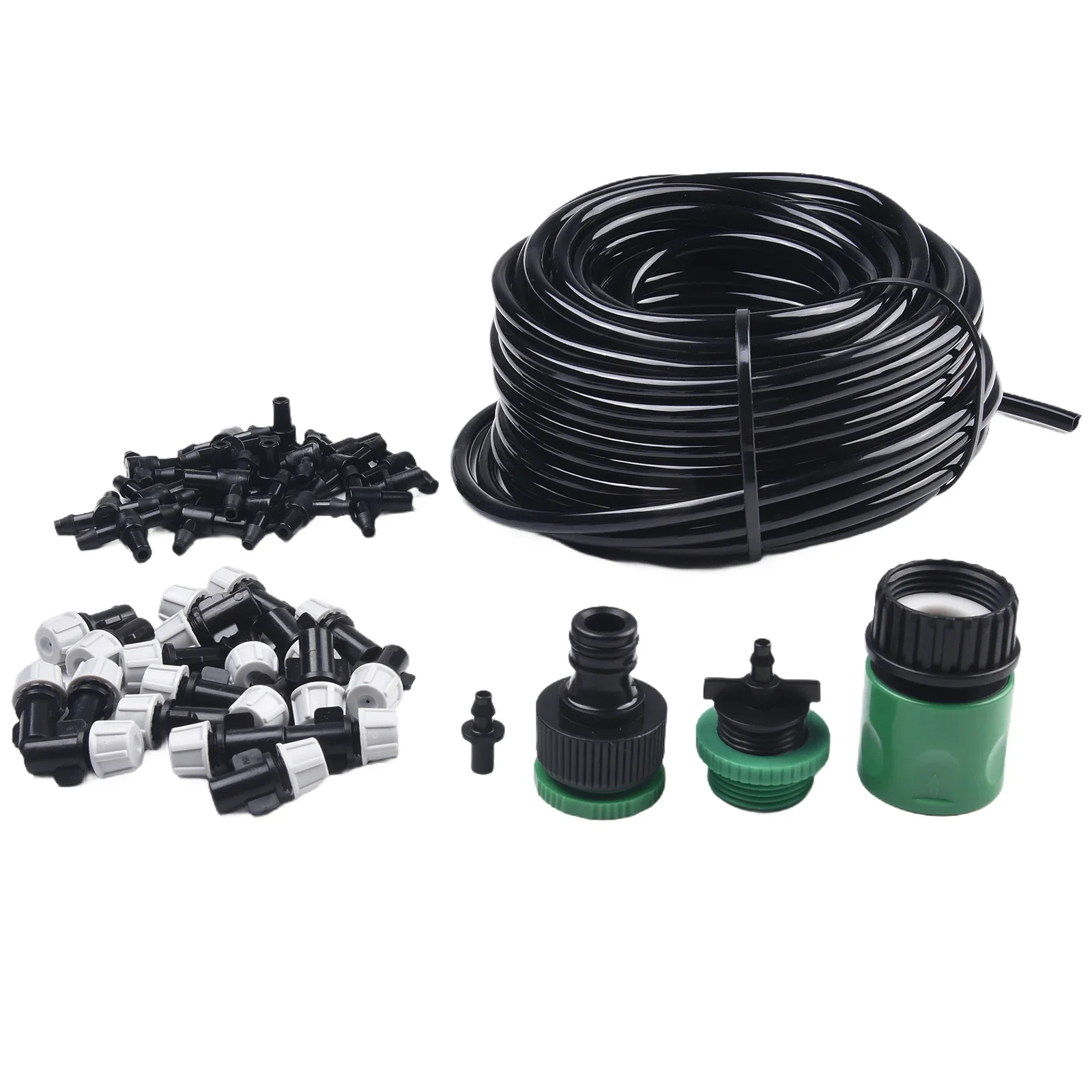 

1 Set 20M Cooling Spray System Nozzle Automatic Watering Device Mist Pump Cooling Garden Drip Irrigation System Accessories