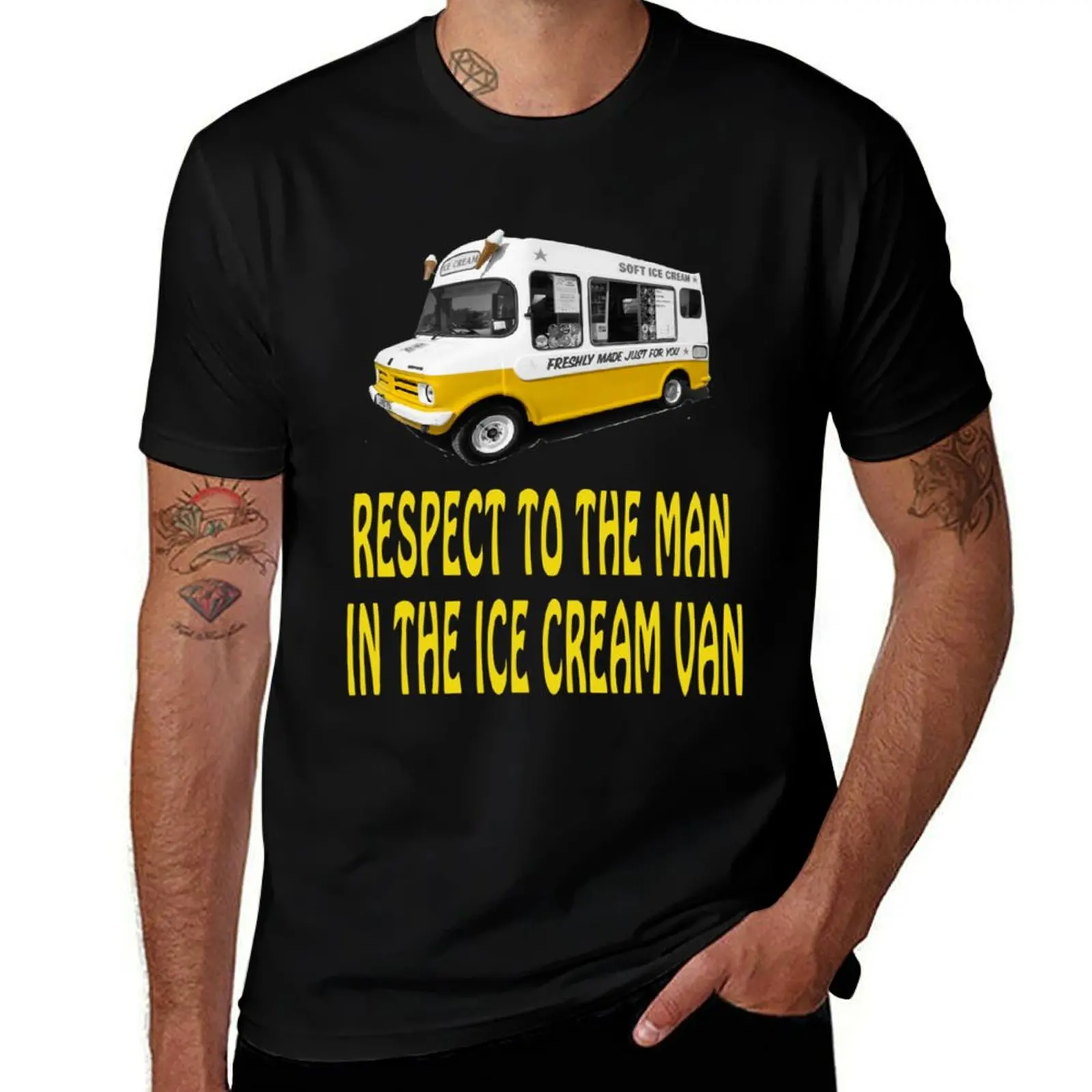 

Respect to the man in the Ice Cream Van T-Shirt t shirt personalised t shirts for man graphic cars