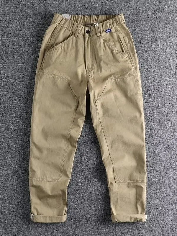

Men's Casual Loose Straight Leg Workwear Trousers Autumn New Sle American Retro Heavy Wear Resistant Multi-Functional Pants
