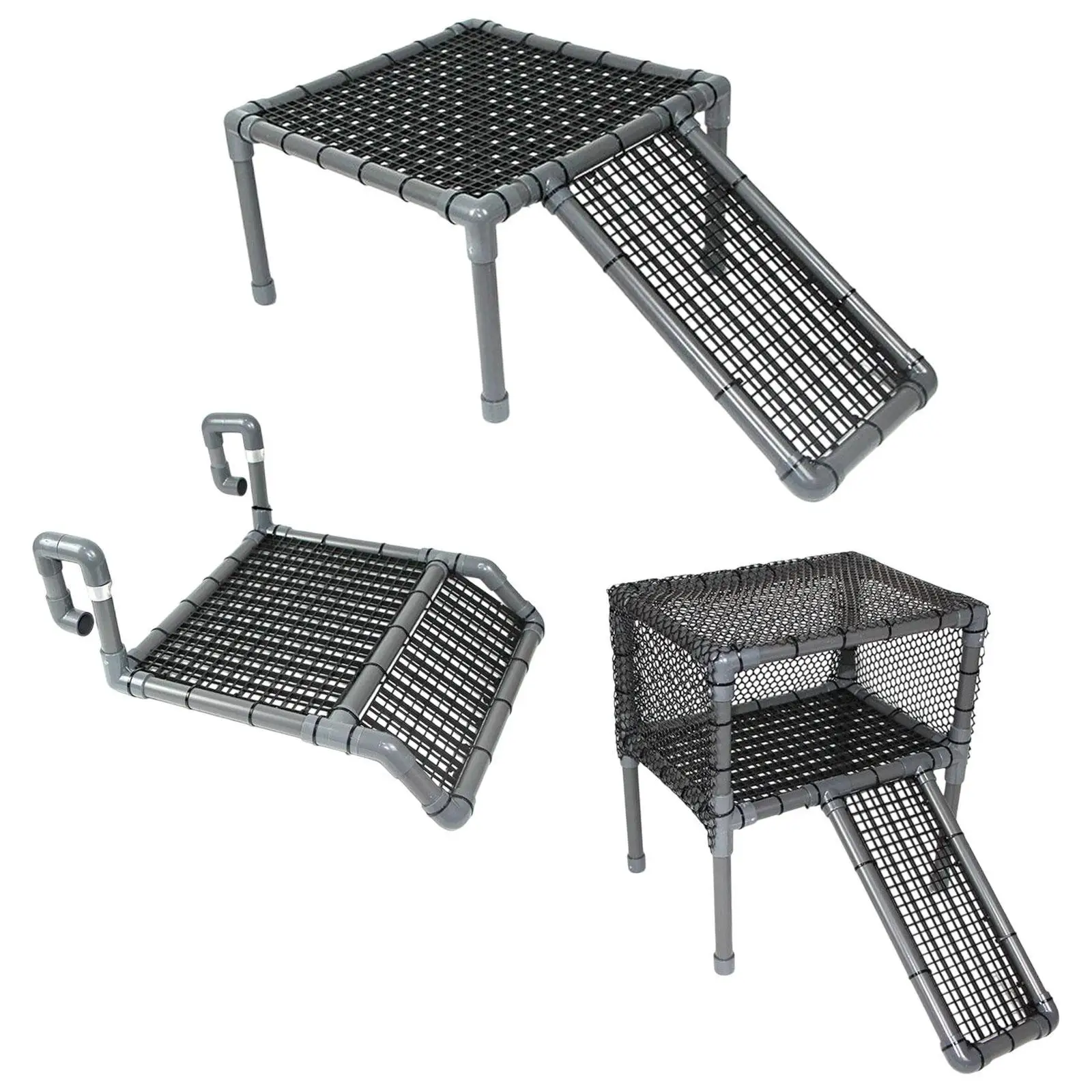 Turtle Ramp Resting Platform PP Safe Material Aquarium Dock Ladder Shelf for Pet Turtle Habitat Turtle House Equipment - view 2