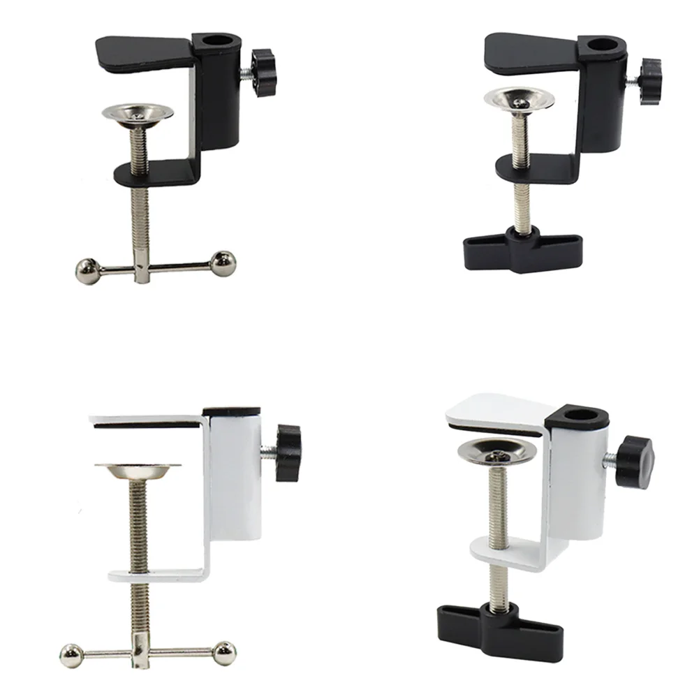 Desktop Mount Clamp With Adjustable Screw Aluminum Alloy Protective Heavy Duty  Stand For Microphone Monitor Desktop Lamp Cam