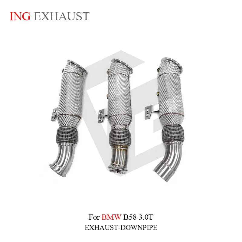 For BMW B58 3.0T Car ING Exhaust Manifold High Flow Downpipe  Accessories With Catalytic Converter Header Three interfaces