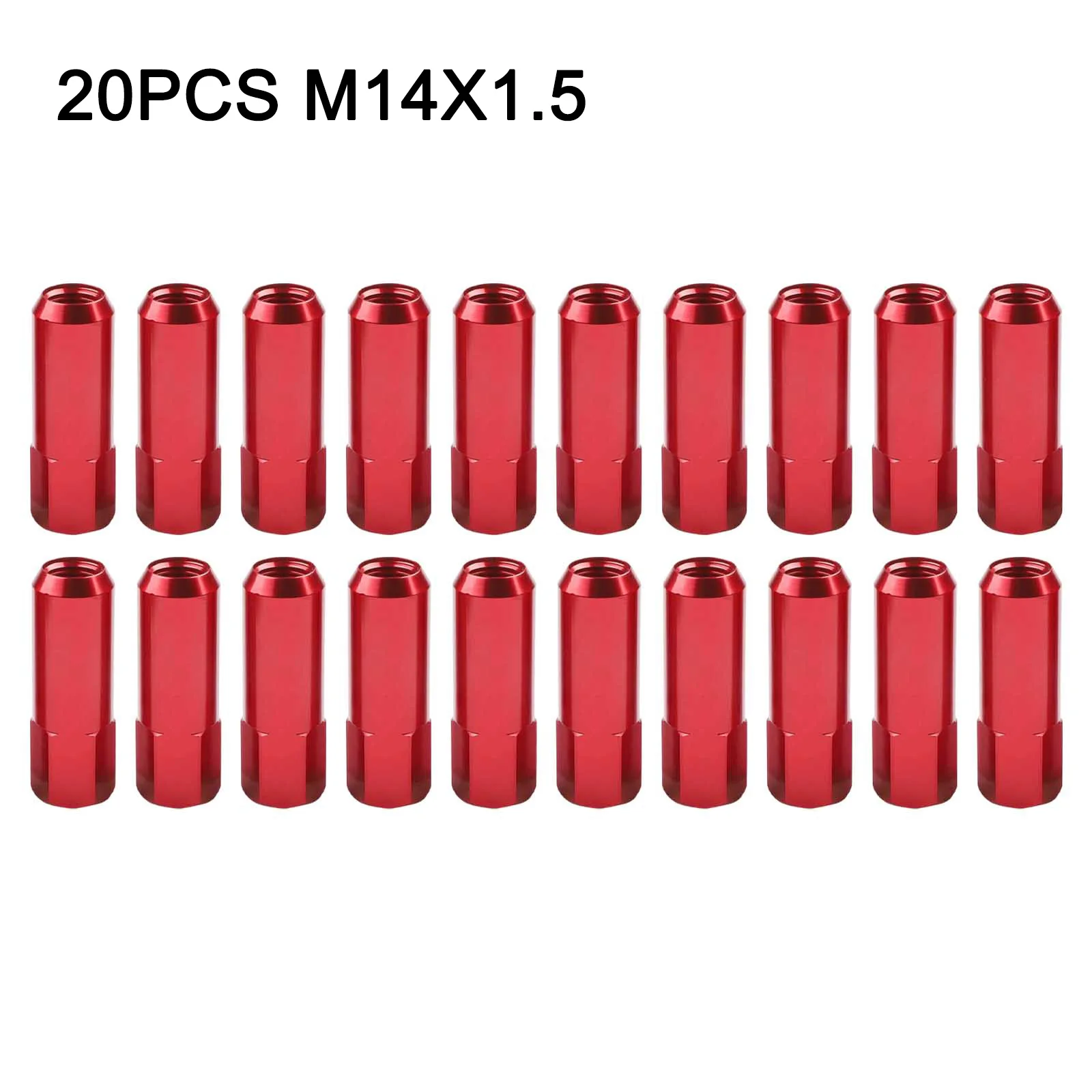 20 шт. 60 мм винты для ступицы колес легкие гайки для шин из алюминиевого сплава для M14x 1,5