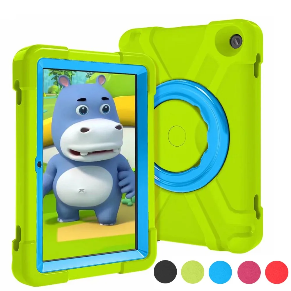 Case For Amazon Fire HD 8 HD8 Plus 10th Gen 8.0 inch 2020 360 Degree Rotable Stand Kids Safe EVA Foam Shock Proof Tablet Cover