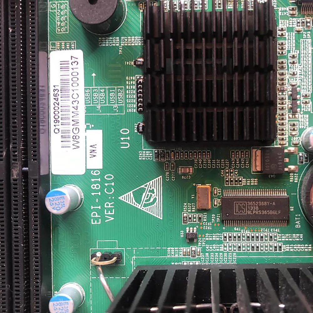 Scheda madre di controllo industriale con CPU EPI-1816VNA VER:C10 C00 IPC-810E