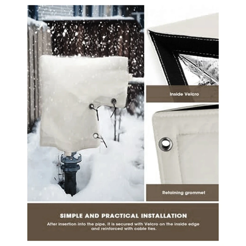 Изолированный чехол для предотвращения обратного потока, зимний чехол для предотвращения обратного потока, чехол для вакуумного выключателя под давлением, прочный, простой в установке