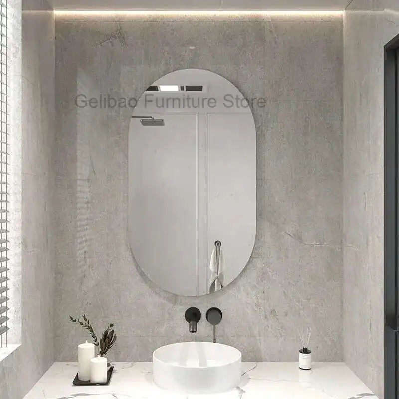 Led Hanging Bathroom Mirror Large Light Interior Living Room Decorative Mirrors Custom Color Changing Handicraft Home Decoration