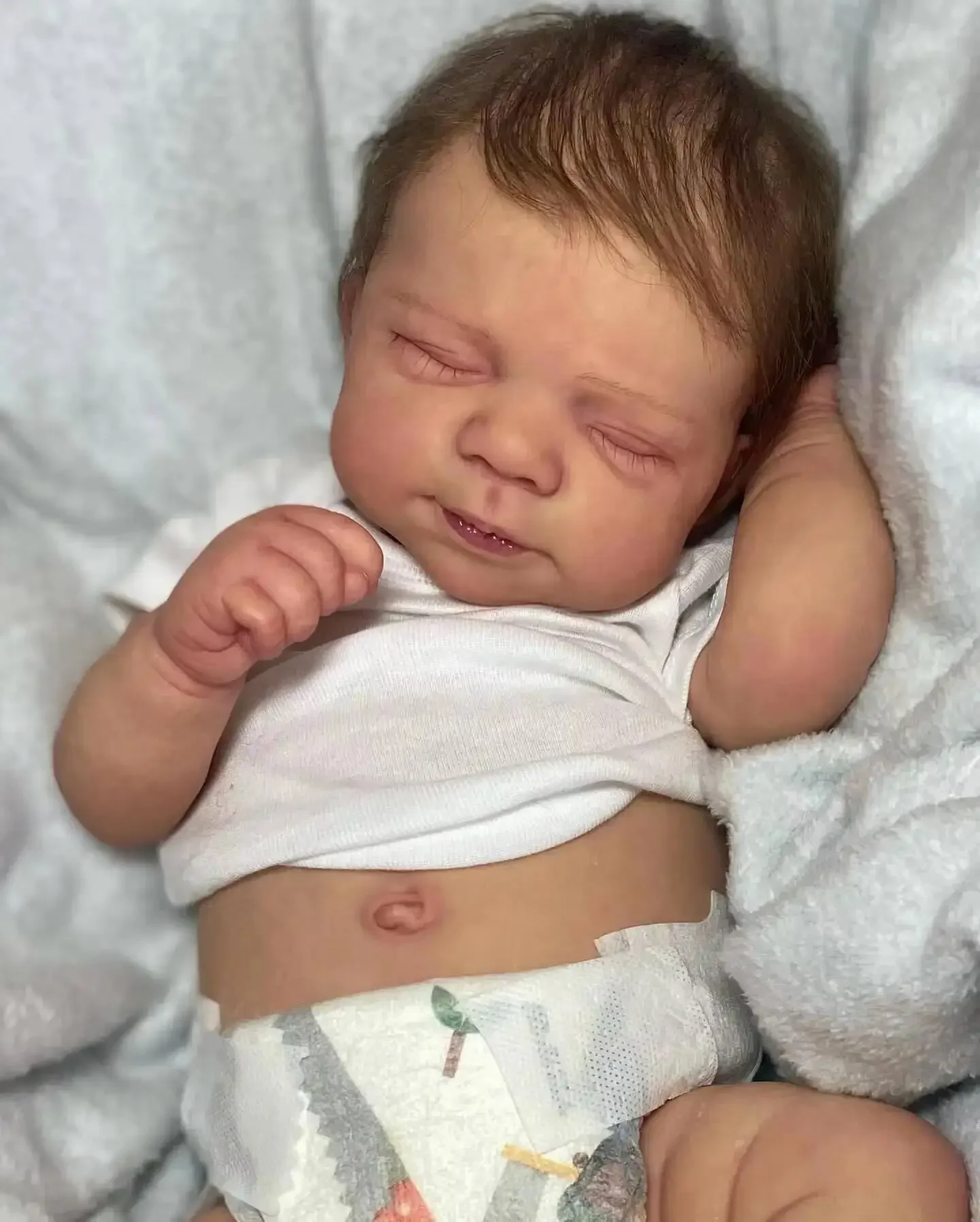 

NPK 18''Handmade 3D Skin Multiple Layers Painting with Visible Veins Pascale Full Body Vinyl Baby Reborn Doll Soft Touch Doll