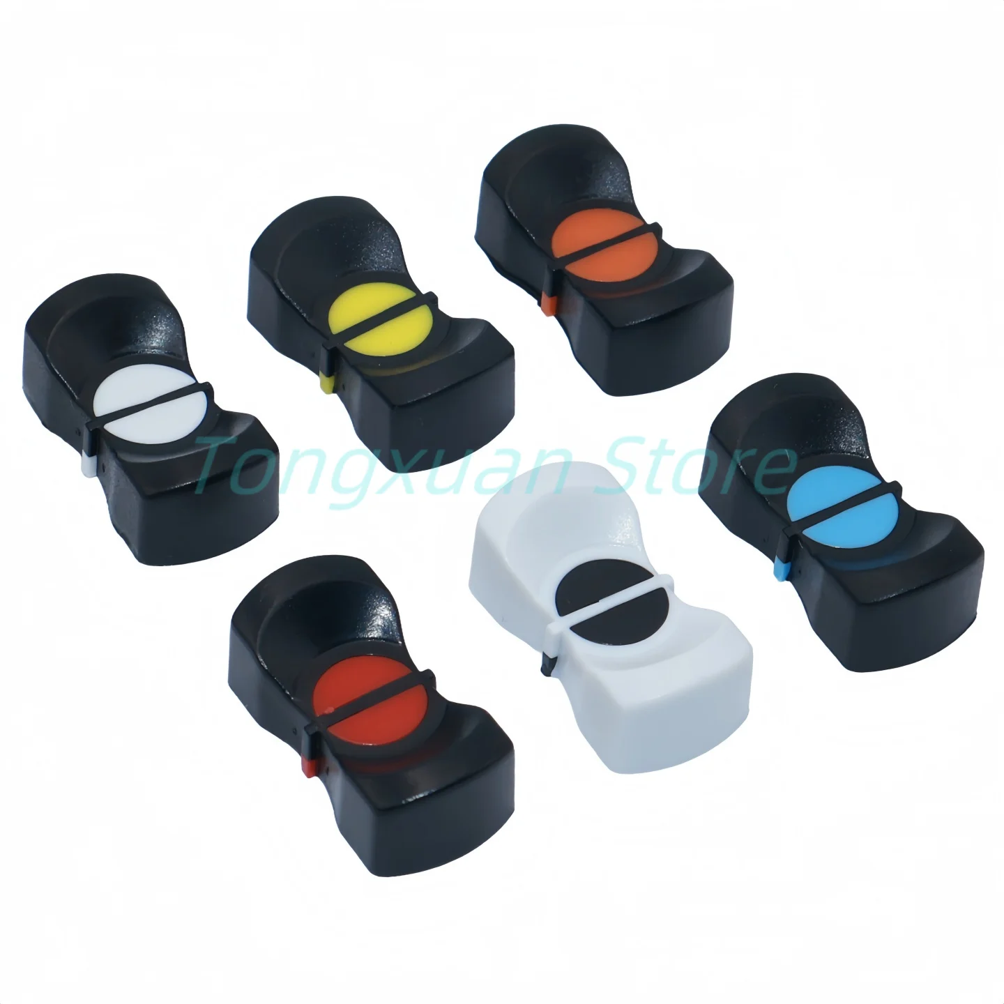 10pcs 24x12x9mm Mixer Electronic Keyboard Slide Potentiometer Plastic Cap 2x4mm Mixer Desk Fader Knobs Jack Push Cap
