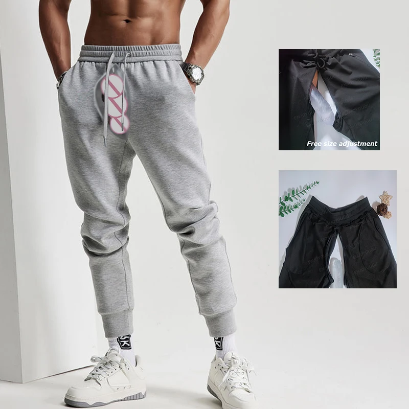 

Summer Open Crotch Exotic Pants Jogger Basketball Sweatpants,Casual Streetwear Mens Outdoor Fitness Running Gym Sports Pants Men