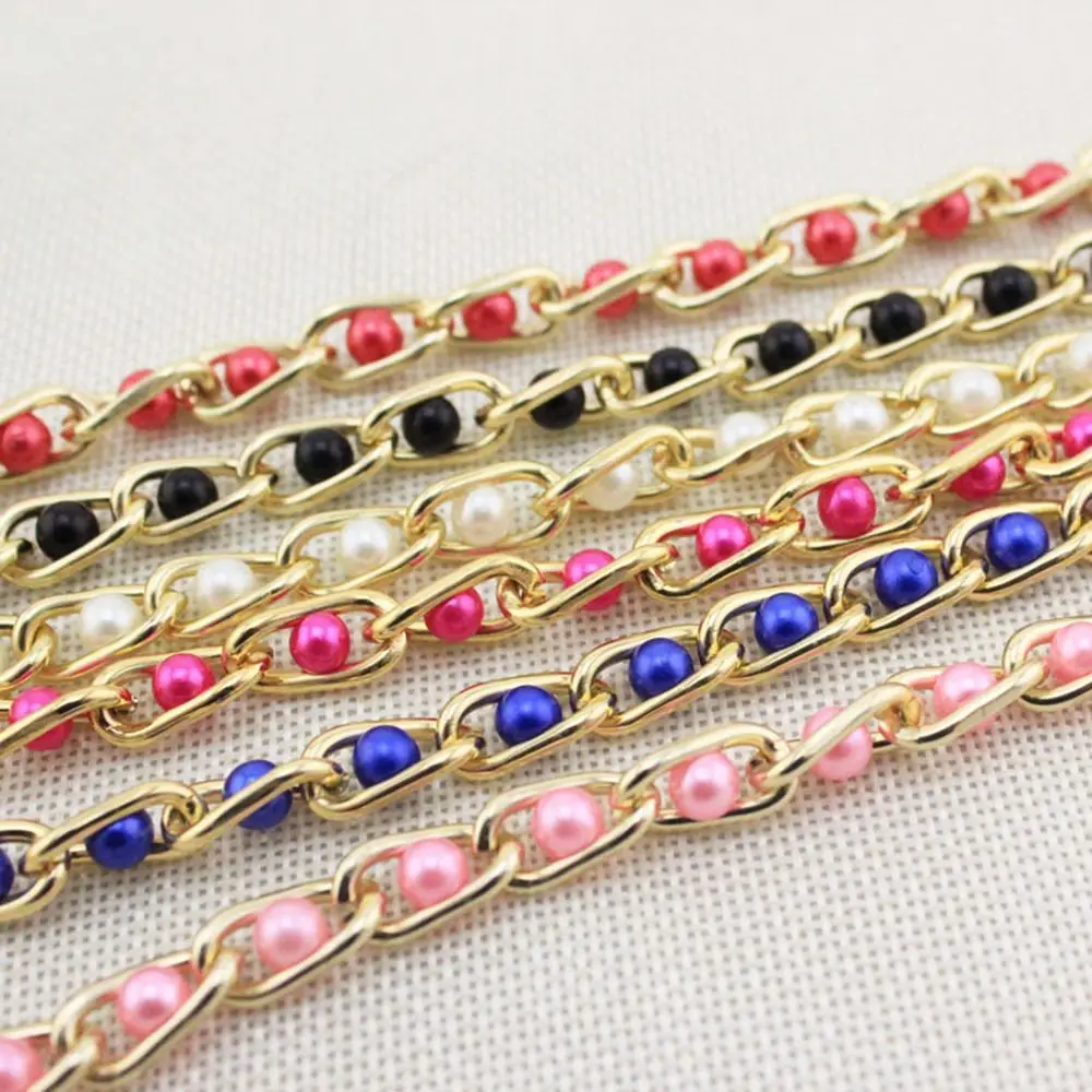 Fashion Boutique Apparel Gold Plated Pearl Bead Metal Beads for Women Beaded Dress Belts Waist Belt Chain Waist Chain Pearl